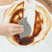 Scraper Oil Board, Penguin Soft Type Household Kitchen Oil Stain Scraper Baking Kitchen Small Tool - Grey - View 9