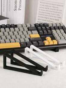 1 Pair Adjustable Keyboard Risers, Tilt Angle Adjustable 20°, Comfortable Typing, Compatible With Roland, Arturia, Korg, Novation, Teen Engineering EP-133 KO II And Other Music Devices - Non-Slip Design, Enhanced Stability, Office Desk Accessory, Office Decor, Laptop Accessory, Office Supplies - A - View 3