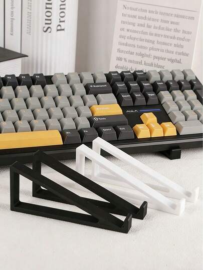 1 Coppia di supporti regolabili per tastiera, con angolazione di 20°, per alzare l'altezza della tastiera per una digitazione più confortevole, adatti per Roland, Arturia, Korg, Novation, Teen Engineering EP-133 KO II e altri dispositivi musicali, design antiscivolo per una maggiore stabilità