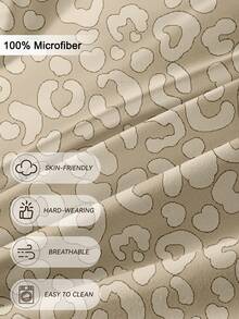 Bộ ga trải giường họa tiết da báo 3 món được làm từ chất liệu sợi siêu mịn cao cấp, cực kỳ mềm mại và thoáng khí, phù hợp cho mọi mùa, có thể giặt máy, không dễ phai màu, không xù lông, chống co rút, chống nhăn, trang trí phòng ngủ theo phong cách Bohemian/Farmhouse/Modern Minimalist thời trang, dễ bảo quản, phù hợp với giường cỡ King/Queen/Double/Single, lý tưởng cho nhà ở, ký túc xá, căn hộ, phòng khách, nhà nghỉ dưỡng, phòng cho thuê và làm quà tặng. - Nhiều màu - Xem 5