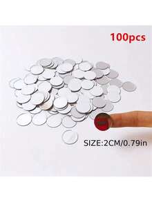50pcs Square Mirror Wall Stickers, Modern PMMA Material Mirror Wall Decals For Home Decor - Silver - View 11