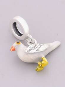 1 件 925 纯银海鸥吊坠，DIY 男女通用海洋主题饰品礼品 - 銀色 - 查看 2