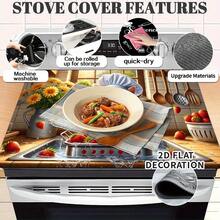 A Lovely Cook Cat Decorated Stove Cover-Strawberry Kitchen Decoration, Non-Stick Surface Simulator, Compatible With Electric/Gas Stoves, Scratch-Resistant And Heat-Resistant, Perfect Gift For All Stove-Cat Lovers, Stove Accessories, Home Improvement, Interesting Design, Durable Protection, Stove Protector. - 20,5 x 28,3 inch (52 x 72 cm) - Xem 2