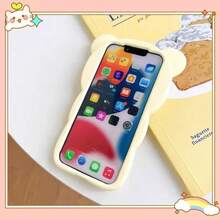 3D Cartoon Kawaii Rilakkuma Bear Silicone Phone Case For Galaxy S25 Ultra S24 S23 Plus S24 Ultra Soft Cover - Brown - View 7