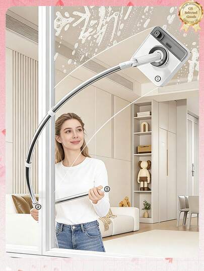 4PCS/3PCS/1PC Long Handle Window Cleaning Brush, Curved Window Cleaning Tool, Window Squeegee, Multi-Function Window Cleaning Scraper With Extendable Handle, Suitable For Windows, Glass Doors, Cars, Home Floors, Adjustable Long Handle Window Brush For Excellent Cleaning Experience, Easily Reach Difficult Corners, Ensure Thorough Cleaning In Every Corner. Durable For Long-Term Use.