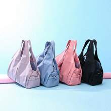Bolsa de gimnasio y yoga impermeable de gran capacidad para mujer, con compartimentos independientes de múltiples capas y separación de seco y húmedo, bolsa de deporte portátil para ocio al aire libre - Rosa vieja - Ver 7