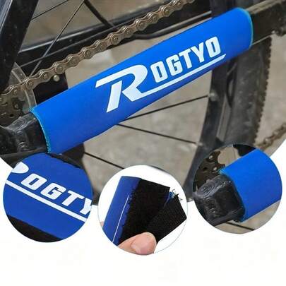 1pc Adjustable Hook And Loop Bicycle Chain Stay Guard, Road Bike & Mountain Bike Frame Protector, Bicycle Accessories