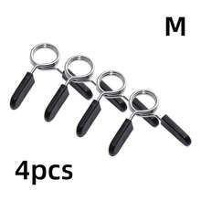 6pcs Barbell Clamps, Spring Collar Clips, Gym Weight Dumbbell Locks, Standard Weightlifting Kit, Barbell Collars, Essential For Gym Workout Training - Multicolor - View 9