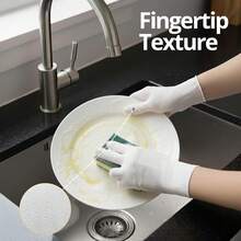 20/100pcs Nitrile Gloves, Cleaning Gloves, Dishwashing Gloves, Household Cleaning Gloves, Disposable Nitrile Gloves, White Gloves  Disposable Nitrile Gloves Household Nitrile Gloves  Powder-Free Nitrile Gloves Touchscreen Compatible Gloves Waterproof Oil-Proof Gloves Non-Slip Grip Gloves  Kitchen Cleaning Dishwashing Hairdressing  Auto Repair  Medical Cleaning  Food Preparation  Affordable Nitrile Gloves  Cleaning Supplies - A - 查看 4