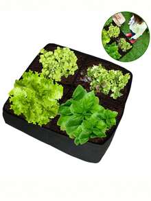 1pc Non-Woven Felt Planting Bag, 4/8 Holes Garden Flower Pot Vegetable Cultivation Planting Bag, Farm & Garden Supplies - Multicolor - View 5