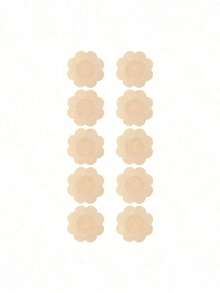 1对隐形自粘防摩擦可重复使用乳贴，适用于泳装、衬衫、吊带背心、海滩、水疗中心、旅行、水上乐园、游泳池、露背上衣和日常穿着。 - 彩色 - 查看 8