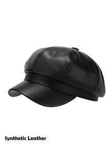 1 chiếc mũ nồi denim, chu vi lớn, mũ nghệ sĩ, mũ bát giác cổ điển, mũ che nắng đa năng, mũ lưỡi trai thường ngày, mùa thu/đông - A - Xem 15