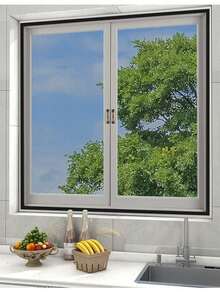 Self-Adhesive Anti-Mosquito Screen Screen Freely Disassembled Window Screen Insect-Proof Sunshade Breathable Balcony Soft Gauze Curtain Encrypted Self-Installed Screen Window - A - View 6