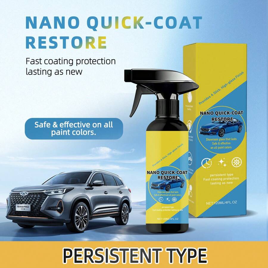 Nano Coating Spray, Car Paint Surface Polishing Renewal Daily Maintenance Gloss Coating Spray