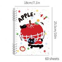 高颜值墨迹泼墨厚实活页笔记本，学生横线可拆卸可爱笔记本，卡通线圈笔记本 - 款式一 - 查看 5