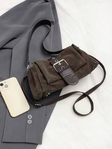 1 chiếc túi đeo vai nữ thời trang, màu trơn, nhẹ, sang trọng, đa năng, chất lượng cao, có hai quai đeo chéo, phù hợp cho hẹn hò, mua sắm, làm quà tặng, đi làm, đi lại hàng ngày. - Cà phê - Xem 10