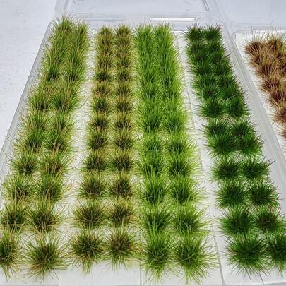104plants/Box Static Grass Clump Model Train Scene Model Decorative Grass Clumps