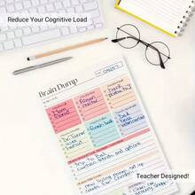 Clear-Minded Tear-Off To-Do List Notebook A5 Daily Planner Management Journal, High-Performance Planner, Minimalistbook Planner Tool, With Date Plan Pages, Smooth Paper - 1 Set - View 4