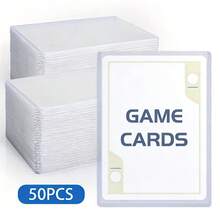 50pcs 3" X 4" Rigid Plastic Card Sleeves, Suitable For Baseball Cards, Sports Cards, Collectible Cards, And Trading Cards - Multicolor - View 11
