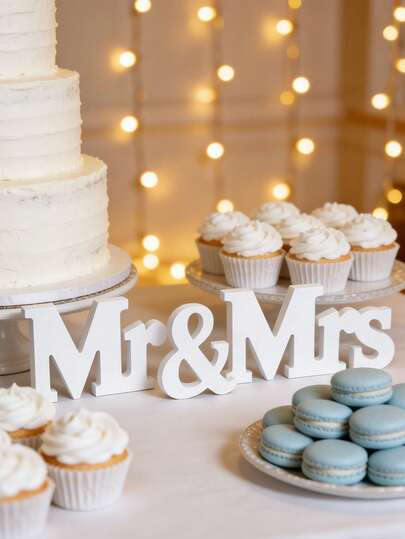 3 piezas Señal de Madera Sr. y Sra. Decoración, Adecuado para Bodas, Duchas Nupciales, Día de San Valentín y Celebraciones, con Decoración de Escritorio y Accesorios para Fotos. Decoración de Mesa de Boda - Regalo de Boda, Decoración de Escena de Fiestas Importantes - Accesorios Perfectos para Fiesta de Aniversario | Accesorios de Foto de Día de San Valentín y Novia, Decoración de Boda en la Playa, Decoración Central del Escritorio de Recepción de Boda, Decoración de Iglesia