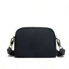 Lola Shoulder Bag, BIMBA Shoulder Bag, Women's Shoulder Bag, Large Capacity, Adjustable Shoulder Strap. - 銀標黑色黑帶白字 - 查看 5