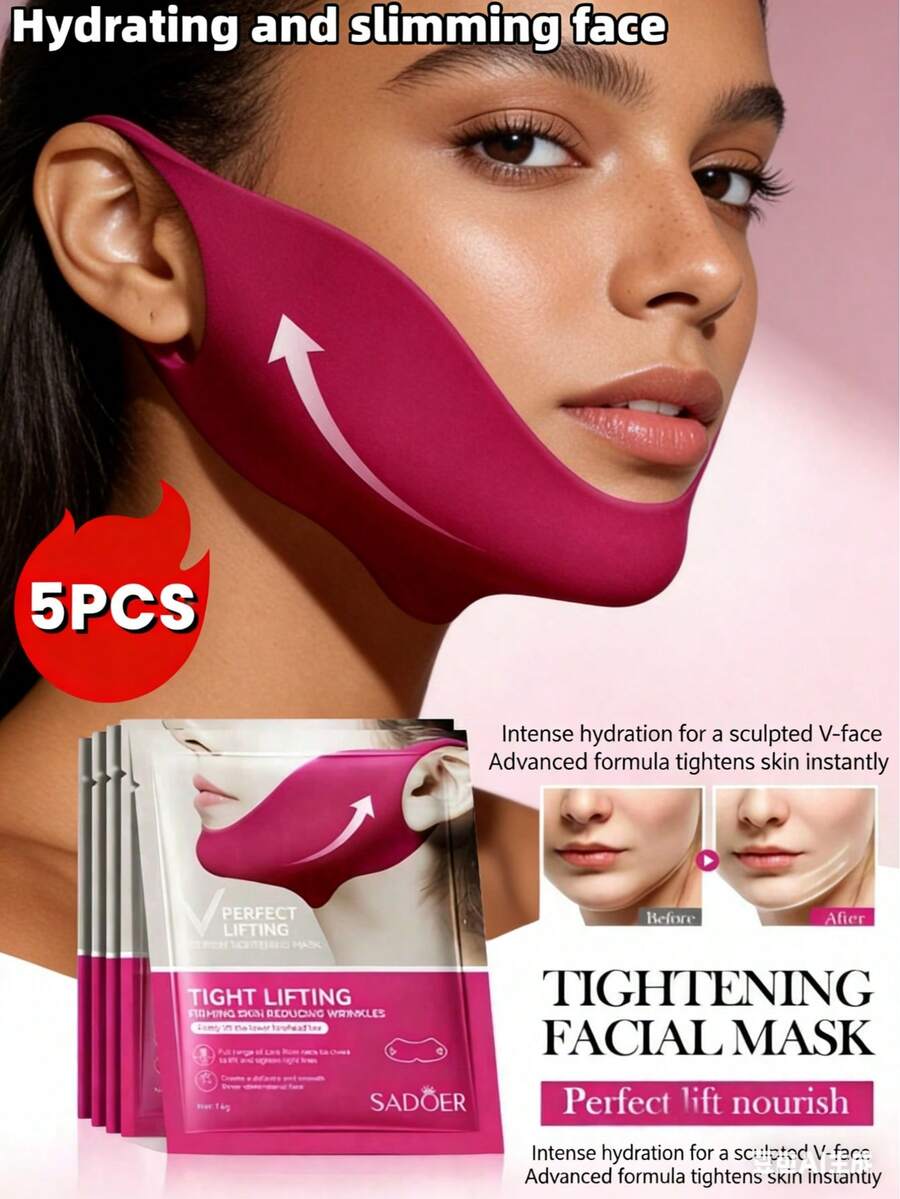 1/2/3/5/8/10/15/20片装耳挂式提拉紧致绷带【官方正品】【官方甄选，品质保证】小V脸神器，舒适冰丝材质，日常提拉紧致面膜。这款无缝V型睡眠面膜非常适合同时使用。1片装单层灰色/粉色/紫色简约弹力面膜绷带，舒适可重复使用，适合居家日常佩戴、睡眠和放松。