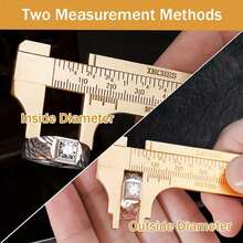 Ultra Precision Measuring Vernier Caliper, 100mm Dual Scale Measuring Tool, Durable Brass Material, Metric/Imperial MM Inch, Durable Metal For Jewelry Making And Precision Measurement, No Need For Power Supply, Jewelry Making Tools And Accessories - A - View 3