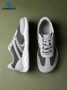 HOBIBEAR Giày thể thao thường ngày unisex, giày thoải mái với mũi rộng, đế mềm, phù hợp cho mọi mùa. - Xám - Xem 7