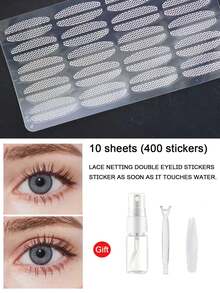 Double Eyelid Patch Thin Gauze Mesh Lace Stickers Invisible Double Fold Adhesive Free Eyelid Sticker Invisible Narrow Tape - Nude - View 1