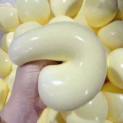 超大号液态芝士球，伴有好运音乐，带来最佳触感，最新款超大号减压球，减压球，手指游戏，成人保湿新奇减压玩具，生日礼物，派对装饰