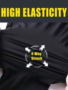1 Piece - Drawstring Waist Zipper Pockets Thin Ice Silk Stretch Fabric Casual Sports Jogger Ankle Pants - Khaki Style 1 - View 6