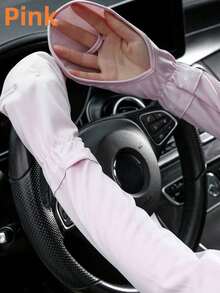 1pc Summer Thin Breathable Sunscreen Gloves, Unisex Suitable For Driving, Cycling, Electric Bike And Bicycle Riding, Protect Fingers, Loose And Fashionable, With UV Protection Function - Multicolor - View 8