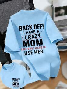 Tween Boy Casual Graphic Print Crew Neck Short Sleeve T-Shirt, Summer Top - Baby Blue - View 3