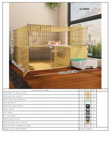 Multi-Layer Cat Villa With Built-In Litter Box, Modular Design Home Cat Cage With Drawer Litter Box - Multicolor - View 13