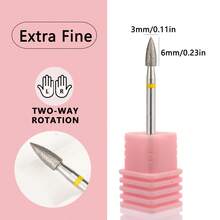 1/3pcs Cone Diamond Nail Drill Bits Pro Cuticle Clean Bit For Nail Drill Dead Skin Cuticle Cleaner Nail Tool - Multicolor - View 9