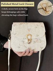 New Stylish Simple Plaid Patchwork Handbag Tote Shoulder Crossbody Bag For Women,Fall Winter Crossbody Bag Small Vintage Plaid Pattern Purse With Top Handle & Adjustable Strap, Mini Phone Bag For Essentials, Black And Brown Tartan Handbag,[US Local Warehouse] Secret Santa Gifts For Women,Travel Essentials,School Supplies,The Best Gift Choice, Birthday Gift, Valentine's Day - 彩色 - 查看 8