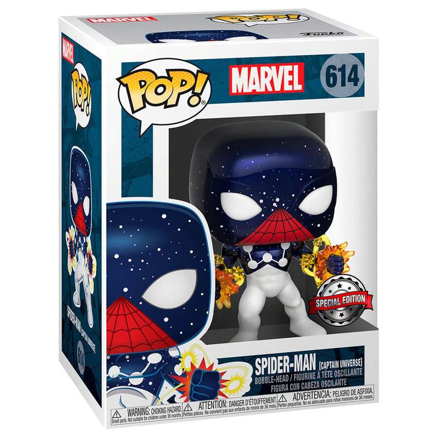 Mô hình Funko POP  - Người Nhện Captain Universe #614 Phiên bản đặc biệt - Mô hình vinyl sưu tầm cao 9cm - Bộ đồ vũ trụ với hiệu ứng thiên hà - Sản phẩm chính hãng - Quà tặng cho nhà sưu tập - Miễn phí vận chuyển ✅ Giao hàng trong 24/48 giờ đến Tây Ban Nha lục địa - Nhiều màu - Xem 1