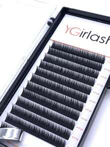 YGirlash 12 Lines B C Curl YGirlash Bottom Lashes 0.07 0.1 Thickness Silk Eyelash Extension 5mm 6mm 7mm Short Mink Lash Under Lashes Extensions Makeup Lower Eyelashes - B - View 4