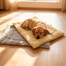 1PC Premium Thick Plush Pet Bed - Ultra Soft & Warmer Sleep Surface For Dogs & Cats, Enhanced Easy-Clean Design With Non-Slip Rectangular Base - Multicolor - View 5