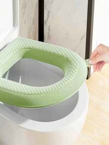 1 Set Thick Waterproof Toilet Seat Cushion, Washable Quick-Drying Soft Toilet Mat Set, Includes 10 Fragrance Pads - Multicolor - View 8