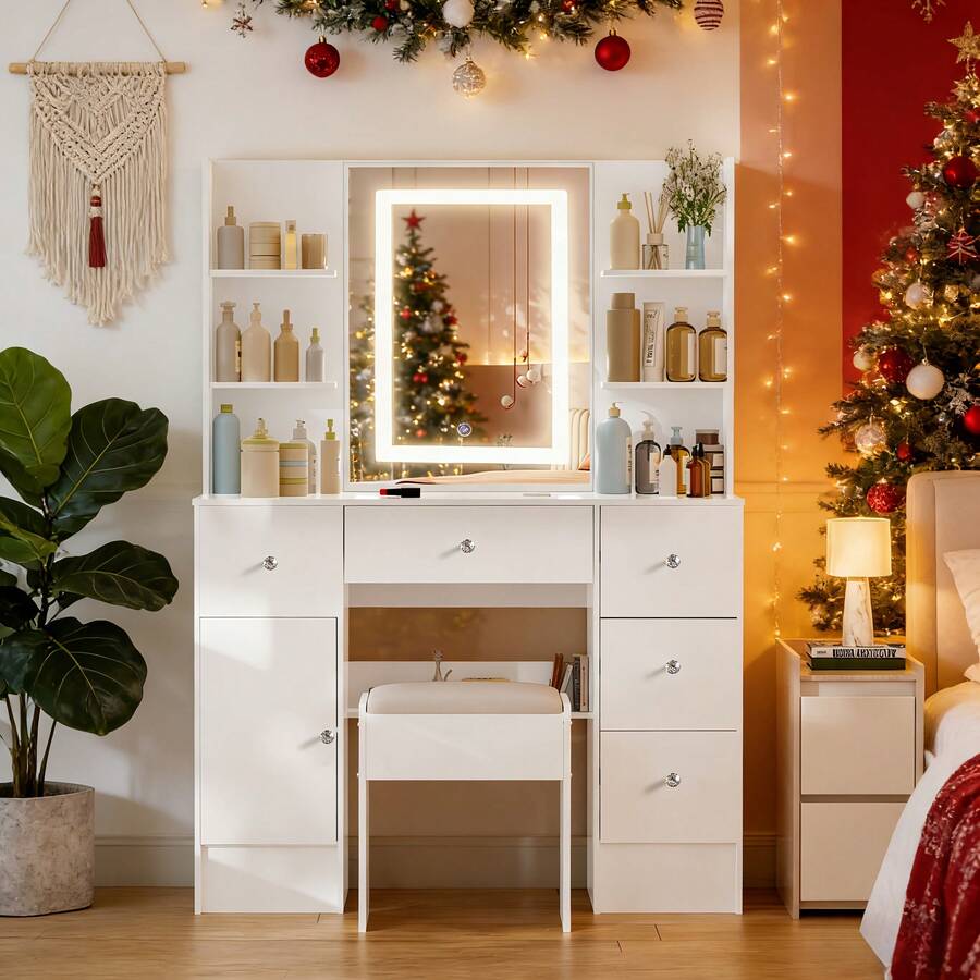 Vanities & Vanity Benches - White - View 1