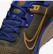 Nike QUEST 6 男子公路緩衝舒適透氣運動跑步鞋 - 橄欖綠/藍色 - 查看 7