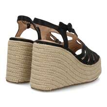shoes&blues.es Sandales compensées et à plateforme pour femmes - Noir - Voir 5