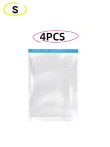 15/3/1 Pcs Vacuum Compression Travel Bags, Roll-Up Storage Bags (No Vacuum Pump Needed), Space-Saving Luggage Packing Cubes, Essential For Clothes, Underwear, Bedroom Storage Items - Transparent - View 41