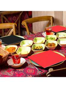 40/80/120张装 红黑鸡尾酒餐巾纸 一次性餐巾纸 适用于婚礼、生日、婴儿派对等场合 - 查看 6