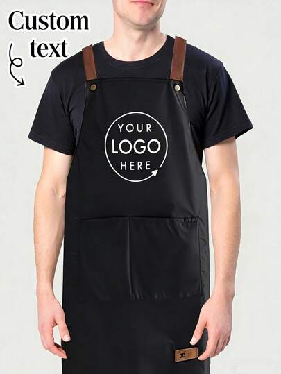 1 Stück individuell bedruckbare Schürze mit Text, personalisierte Foto-Schürze, wasserdichte Schürze, individuelle witzige Koch-/Küchenschürze, moderne polyester ölabweisende Schürze, schwarze Küchenschürze, Polyester Gartenschürze, individuell bedruckbares Logo & Text, Kochschürze, ideales Geschenk zum Valentinstag, Vatertag, Muttertag, Geburtstag