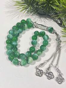 New Agate 33 Beads Prayer Bracelet, Essential For Ramadan In Islamic Religion - Multicolor - View 7