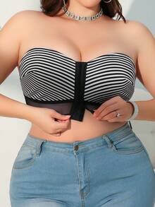 女士时尚露背前扣无肩带文胸 - 彩色 - 查看 1