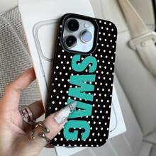 Polka Dot SWAG Phone Case For IPhone 17 17pro 17promax 16Pro,16ProMax,14,15,16,13,14,15,12,11 Promax,Plus,Glossy,Rugged Durable, Scratch-Resistant, And Stylish A Perfect Gift. - Nhiều màu - Xem 2