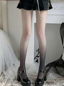 时尚性感渐变色连裤袜 - 彩色 - 查看 1